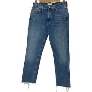 AGOLDE Lyle Jeans Women's Size 28 Straight Blue Denim Distressed Classic‎